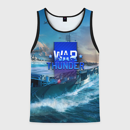 Мужская майка без рукавов War Thunder ship / 3D-Черный – фото 1