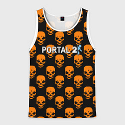 Мужская майка без рукавов Portal skull pattern