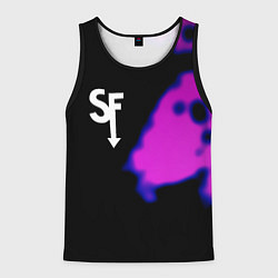 Майка-безрукавка мужская Sally Face неон краски, цвет: 3D-черный