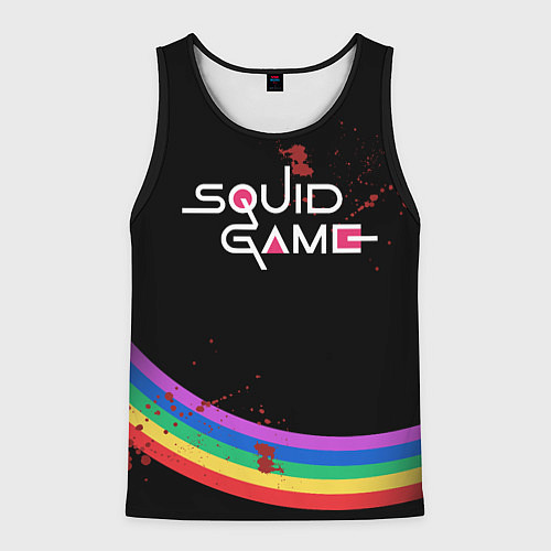 Мужская майка без рукавов Игра в кальмара - 2 сезон / 3D-Черный – фото 1