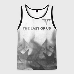 Майка-безрукавка мужская The Last Of Us - white gradient посередине, цвет: 3D-черный