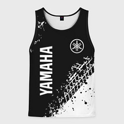 Мужская майка без рукавов Yamaha - следы от шин
