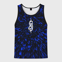 Майка-безрукавка мужская Slipknot blue energy, цвет: 3D-черный