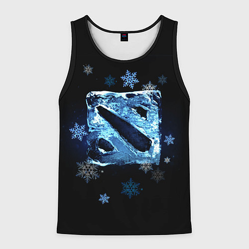 Мужская майка без рукавов Dota 2 - ice / 3D-Черный – фото 1