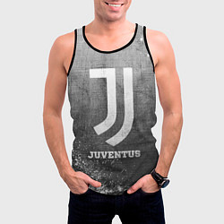 Майка-безрукавка мужская Juventus - grey gradient, цвет: 3D-черный — фото 2