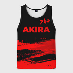 Майка-безрукавка мужская Akira - red gradient посередине, цвет: 3D-черный