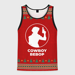 Майка-безрукавка мужская Cowboy Bebop new year, цвет: 3D-черный