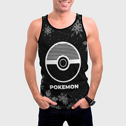 Майка-безрукавка мужская Снежный Pokemon, цвет: 3D-черный — фото 2