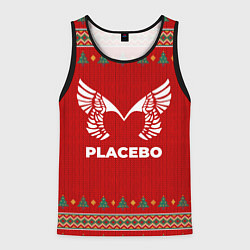Майка-безрукавка мужская Placebo new year, цвет: 3D-черный