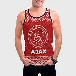 Майка-безрукавка мужская Новогодний Ajax, цвет: 3D-черный — фото 2
