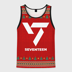 Майка-безрукавка мужская Seventeen new year, цвет: 3D-черный