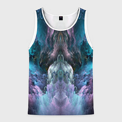 Мужская майка без рукавов Фантастический неоновый космос