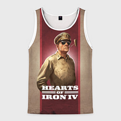 Майка-безрукавка мужская Hearts of Iron IV, цвет: 3D-белый
