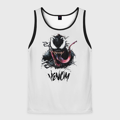 Мужская майка без рукавов Веном Симбиот / 3D-Черный – фото 1