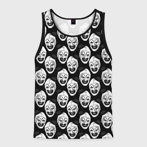 Мужская майка без рукавов Funny terrifier clown Art / 3D-Черный – фото 1
