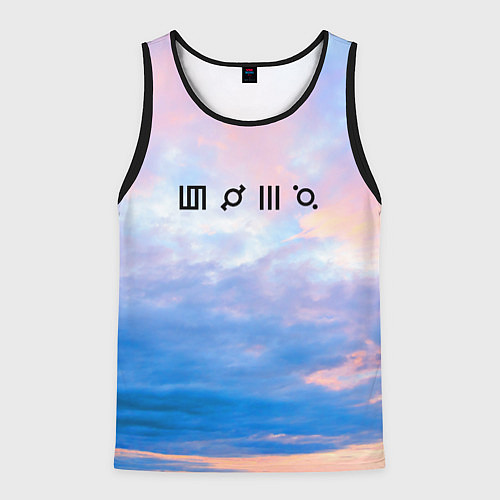 Мужская майка без рукавов 30 Seconds to Mars - закат / 3D-Черный – фото 1