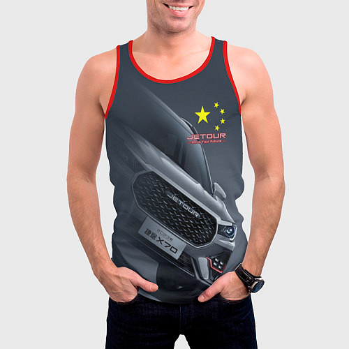 Мужская майка без рукавов Jetour / 3D-Красный – фото 3