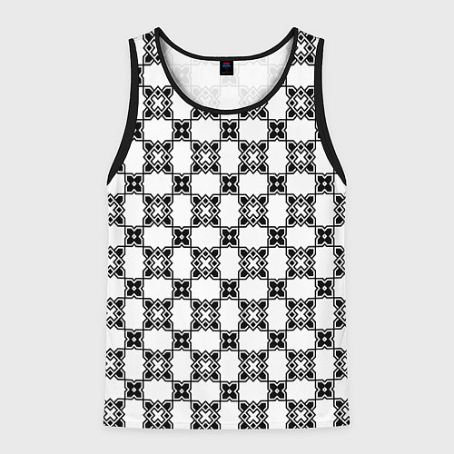 Мужская майка без рукавов Готический орнамент / 3D-Черный – фото 1