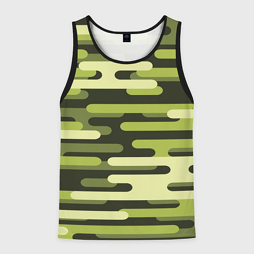 Мужская майка без рукавов Камуфляжная форма / 3D-Черный – фото 1