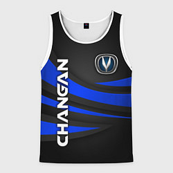 Мужская майка без рукавов Чанган - синяя волна