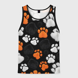 Мужская майка без рукавов Мохнатые лапки