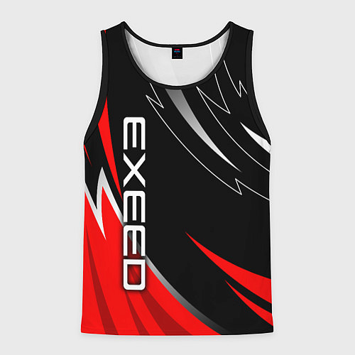 Мужская майка без рукавов Exeed - red uniform / 3D-Черный – фото 1