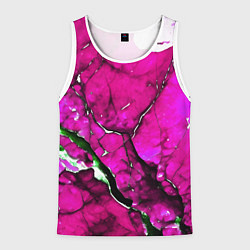 Мужская майка без рукавов Розовый треснувший камень