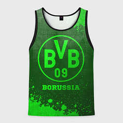 Майка-безрукавка мужская Borussia - green gradient, цвет: 3D-черный