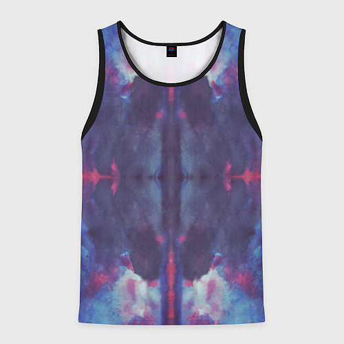 Мужская майка без рукавов Тай-дай космос / 3D-Черный – фото 1