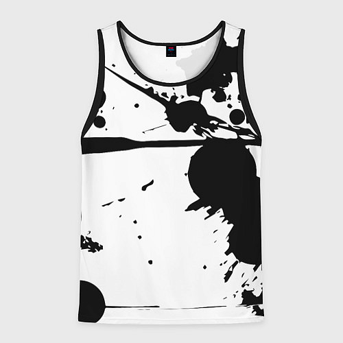 Мужская майка без рукавов Art blots - vanguard / 3D-Черный – фото 1