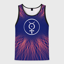 Майка-безрукавка мужская Marilyn Manson red energy, цвет: 3D-черный