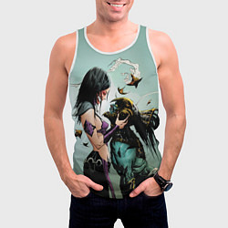 Майка-безрукавка мужская Mileena & Kotal Kahn - Mortal Kombat, цвет: 3D-белый — фото 2