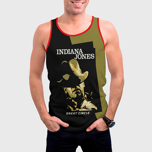 Мужская майка без рукавов Indiana Jones and the Great Circle / 3D-Красный – фото 3