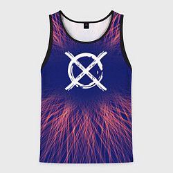 Майка-безрукавка мужская CreepyPasta red energy, цвет: 3D-черный