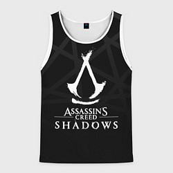 Мужская майка без рукавов Assassins creed shadows - монохромный