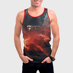 Майка-безрукавка мужская Stronghold сrusader молния крестоносца, цвет: 3D-красный — фото 2