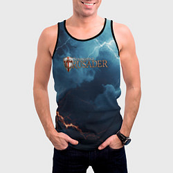 Майка-безрукавка мужская Stronghold сrusader крестоносец бури, цвет: 3D-черный — фото 2