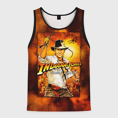 Мужская майка без рукавов Indiana Jones and the Great Circle / 3D-Черный – фото 1