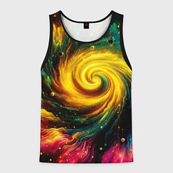 Мужская майка без рукавов Neon space - ai art fantasy