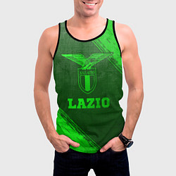 Майка-безрукавка мужская Lazio - green gradient, цвет: 3D-черный — фото 2
