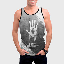 Майка-безрукавка мужская Death Stranding - grey gradient, цвет: 3D-черный — фото 2