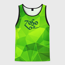 Майка-безрукавка мужская Led Zeppelin green poly, цвет: 3D-черный