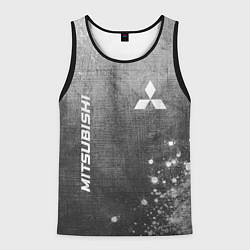 Мужская майка без рукавов Mitsubishi - grey gradient вертикально