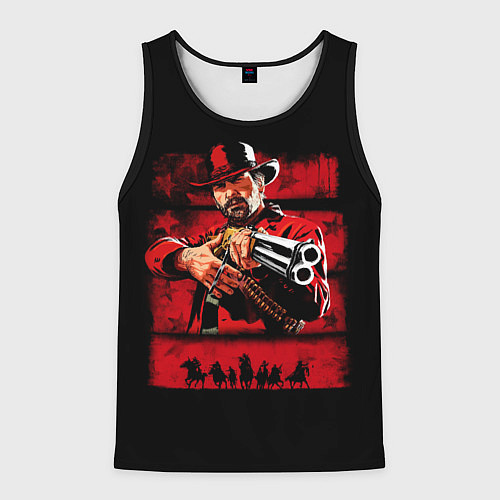 Мужская майка без рукавов Red Dead Redemption 2 / 3D-Черный – фото 1