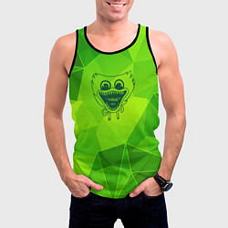 Майка-безрукавка мужская Poppy Playtime green poly, цвет: 3D-черный — фото 2