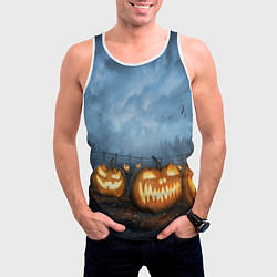 Майка-безрукавка мужская Костюмы для halloween, цвет: 3D-белый — фото 2