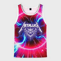 Мужская майка без рукавов Metallica - neon glow