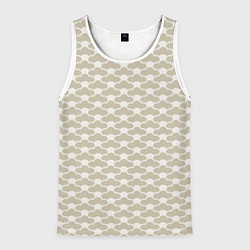 Мужская майка без рукавов Геометричный узор в японском стиле