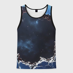 Мужская майка без рукавов Объемная дыра в стене текстура