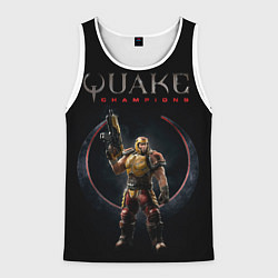 Майка-безрукавка мужская Quake champions - Ranger, цвет: 3D-белый